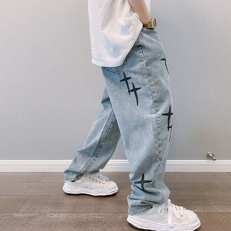 Y2K Sewn Star Jeans
