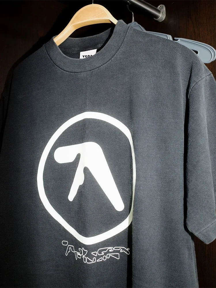 Washed Aphex Twin Graphic T-Shirt