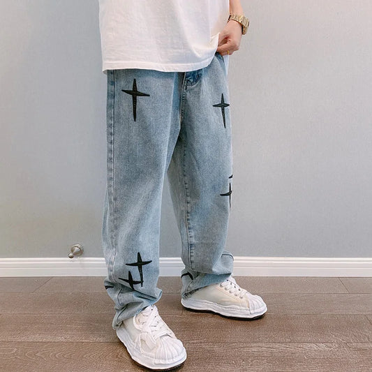 Y2K Sewn Star Jeans