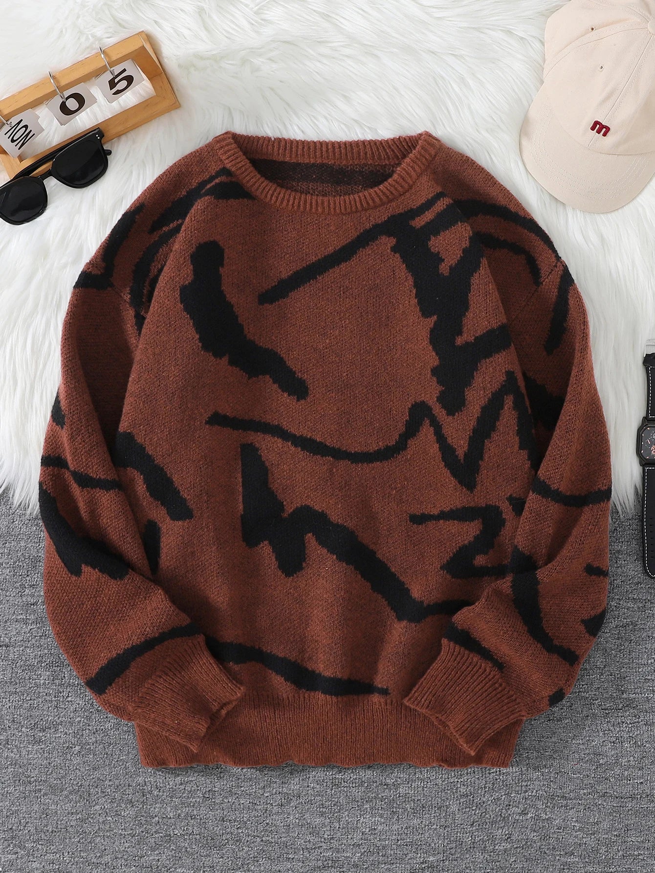 Graffiti Knit Sweater