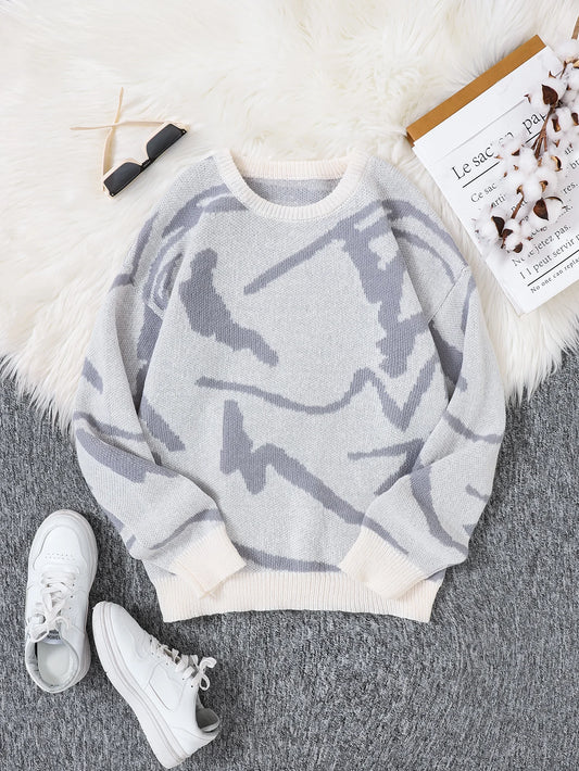 Graffiti Knit Sweater