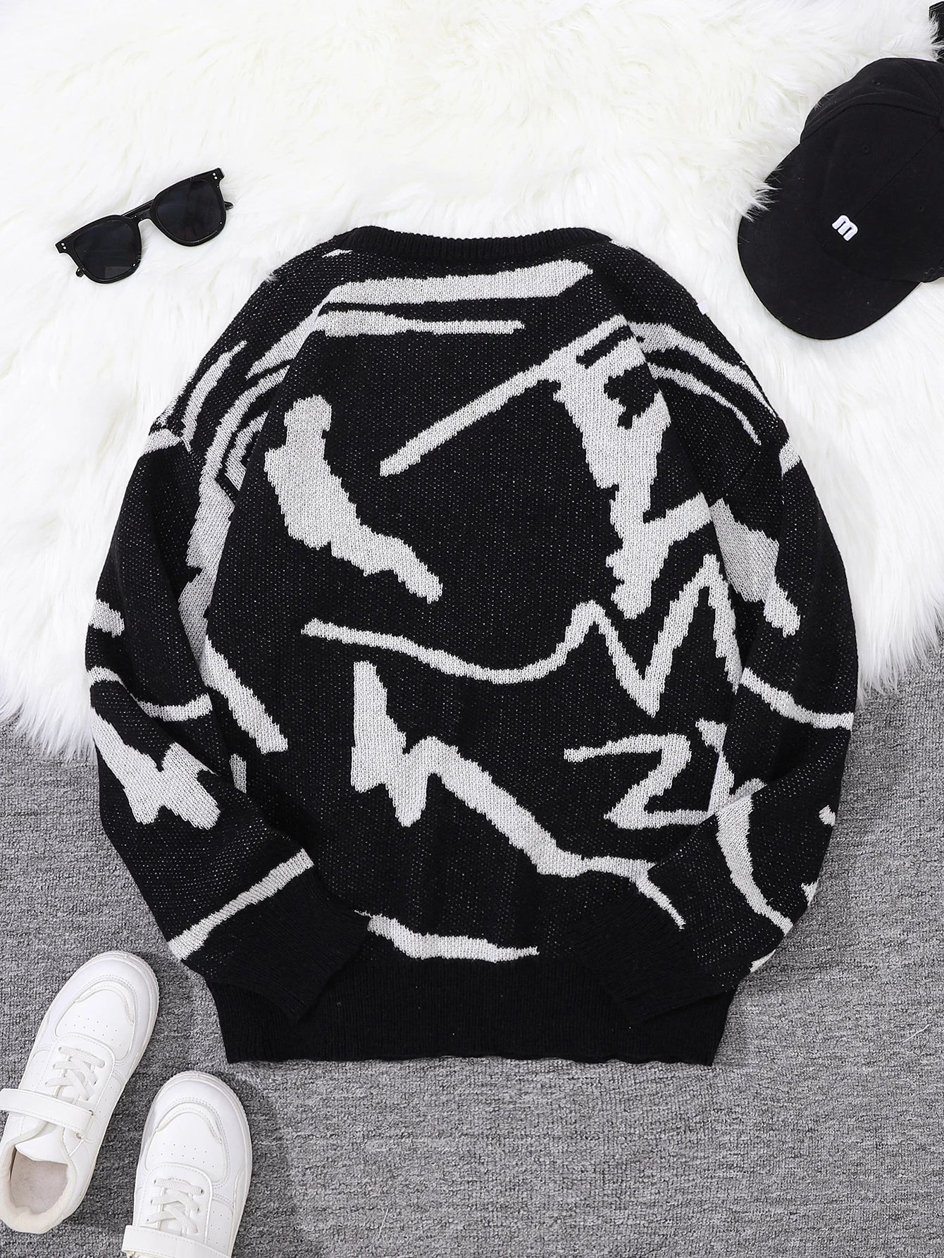 Graffiti Knit Sweater