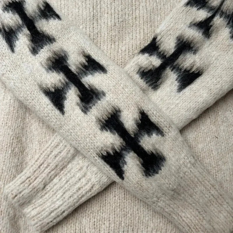 Y2K Cross Knit Sweater