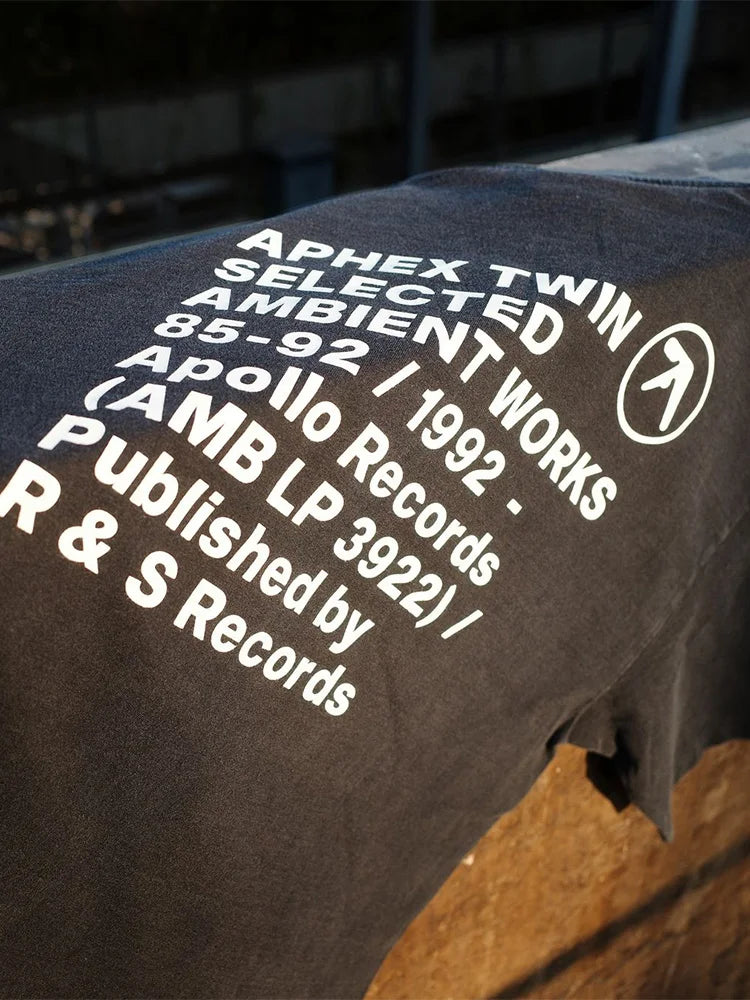 Washed Aphex Twin Graphic T-Shirt