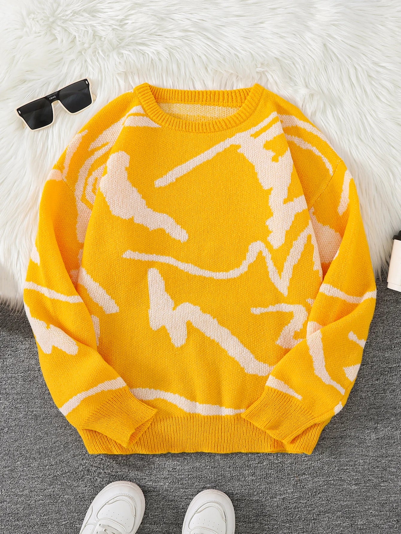 Graffiti Knit Sweater