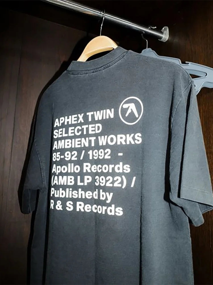 Washed Aphex Twin Graphic T-Shirt